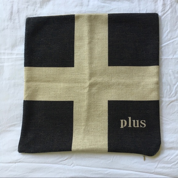 Plus Sign Throw Pillow Case - Picture 1 of 4